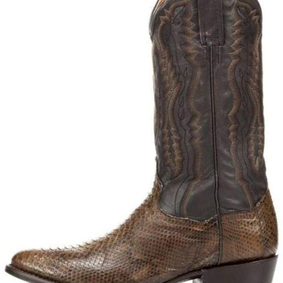Dan Post handcrafted Omaha python boots